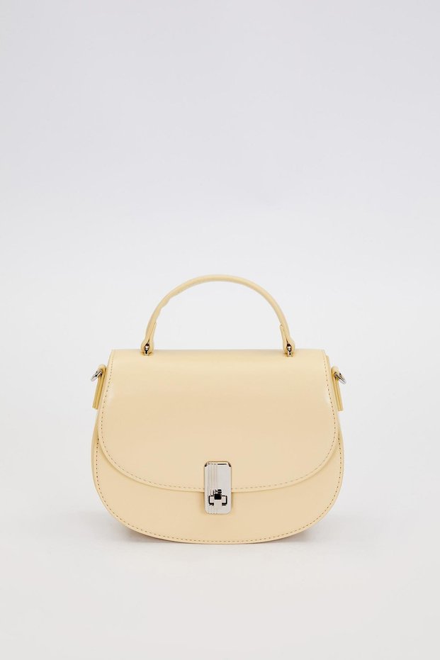 Yellow Chain Strap Detailed Handbag