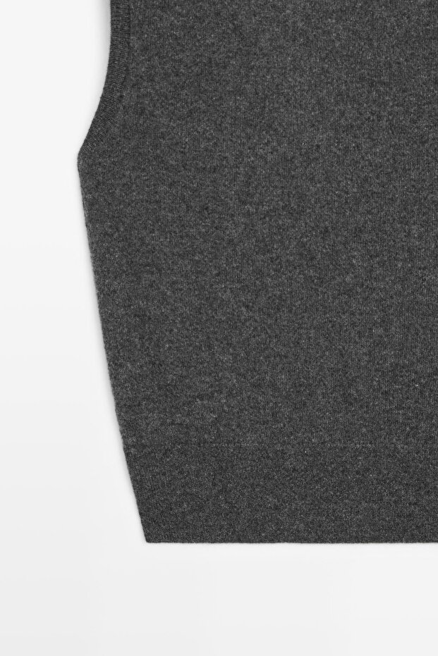 %100 kaşmir triko yelek - 7