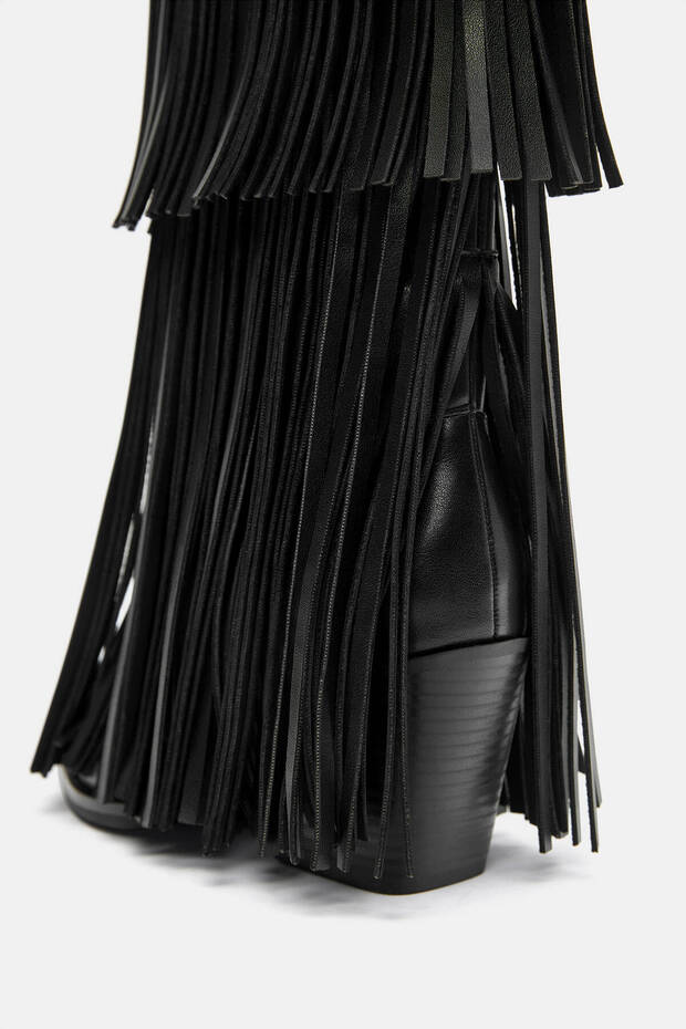 Püsküllü kovboy botu - 5