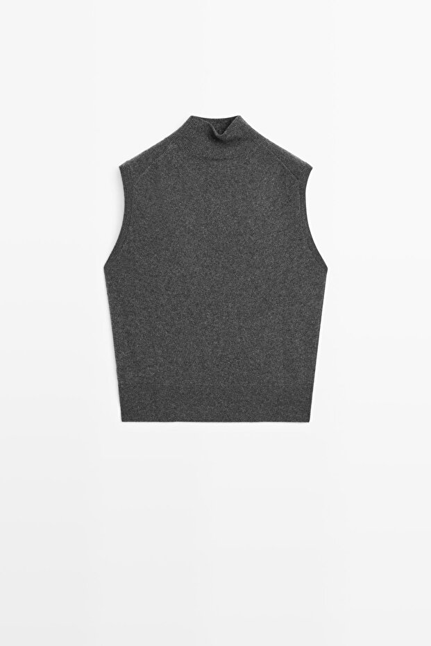 %100 kaşmir triko yelek - 5