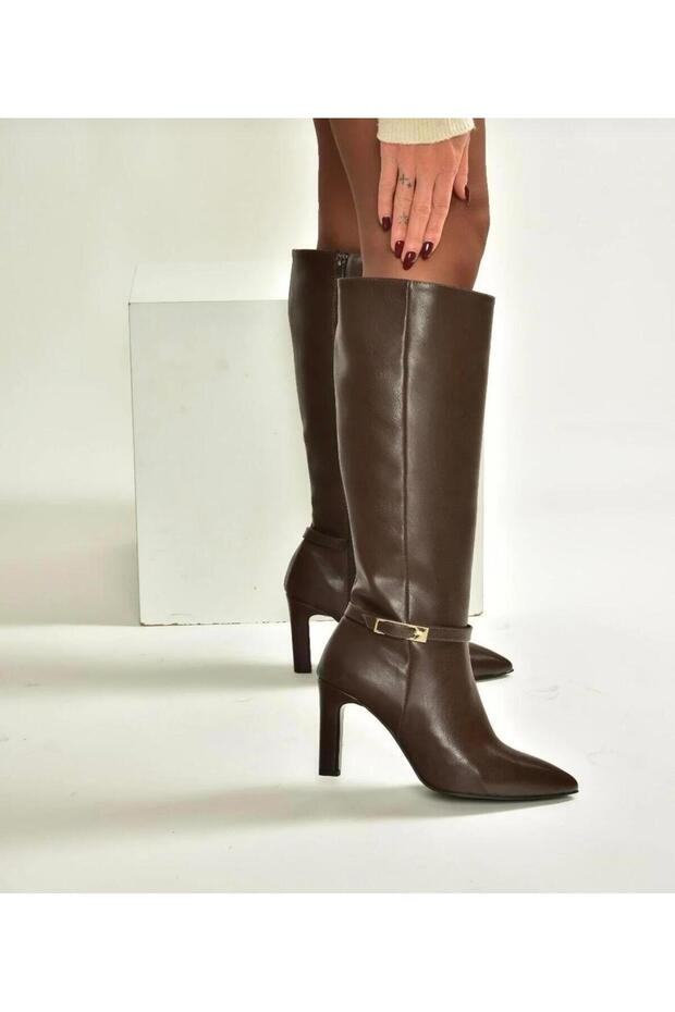 Kalın Topuklu Kadın Çizme - 5