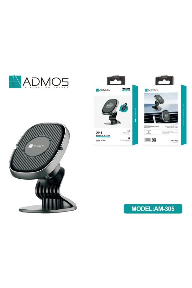 AM-305 2-in-1 Magnetic Car Phone Holder