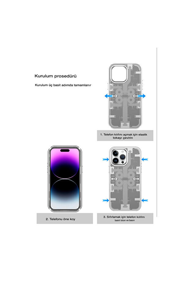 غطاء ميكانيكي لحافظة آيفون 13 برو - فضي - 4