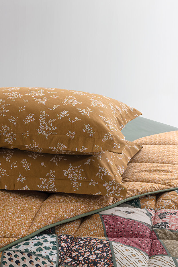 Astrid Çift Kişilik Uyku Seti - Hardal - 4