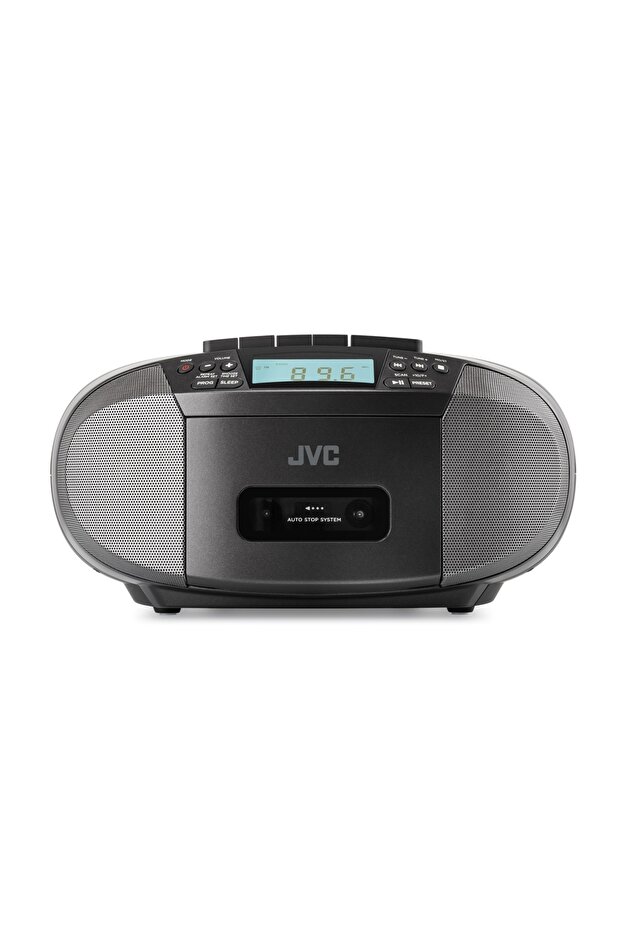 RC-E444B stereo CD radio cassette player, 4W RMS, Bluetooth, USB, LCD display, clock, black - 4