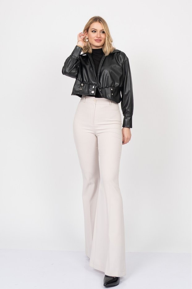 Women's Winter Black Blouse Chromeedge Asymmetric Leather Blouse Stylish Daily Comfortable 7759
