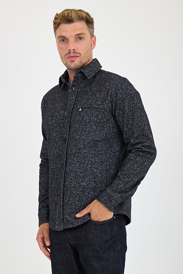 Erkek Kalın Overshirt Kışlık Gömlek - 5