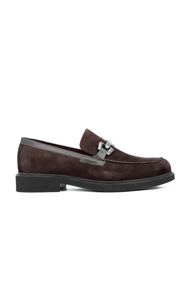 Genuine Nubuck Leather Loafer Men's Shoes Eva Sole - 2000