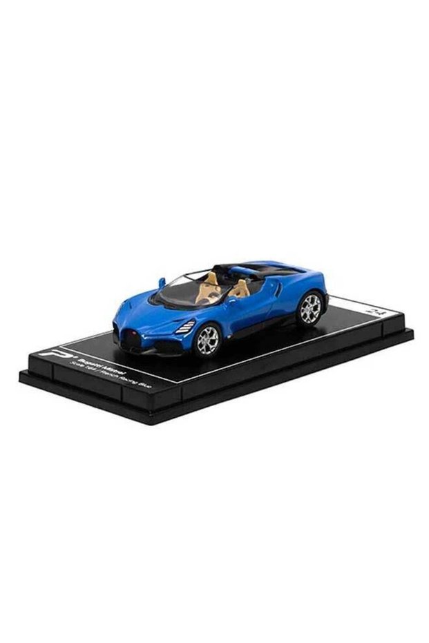 PosterCars - 1:64 Scale Bugatti Mistral (French Racing Blue) Hypercar League Collection – Die-Cast