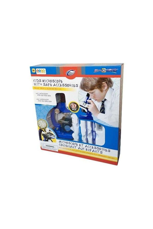 Micro Science 37-Piece Kids Microscope with Safe Accessories