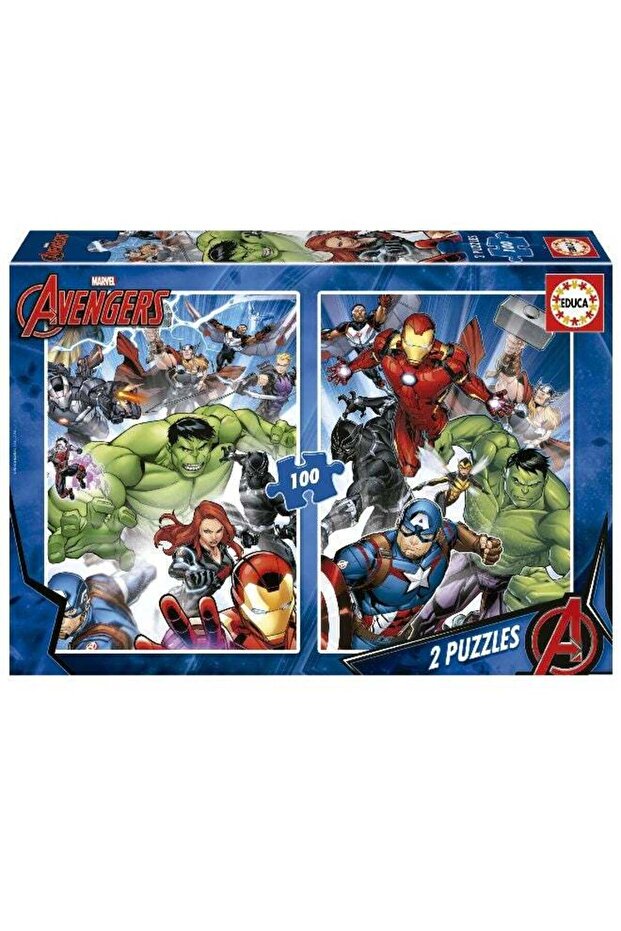 Marvel Avengers 100 Piece Puzzle for Kids | Superhero Jigsaw for Boys & Girls Age 6+ | Educational
