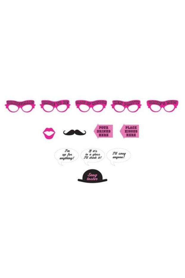 12-Piece Hen Night Photo Booth Kit Set Party Accessories Party Supplies