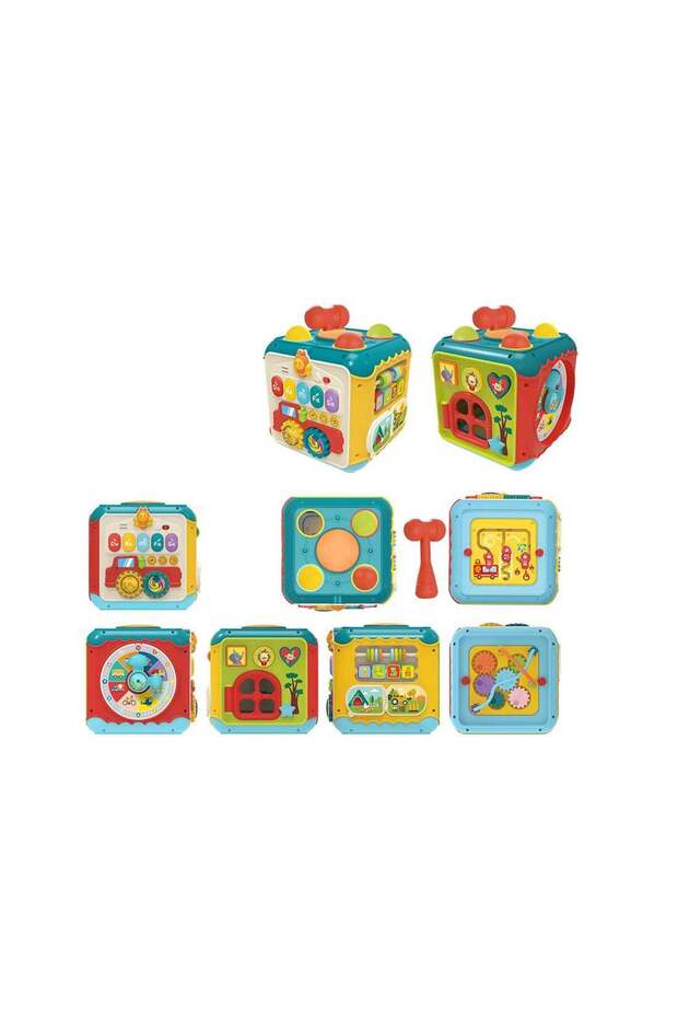Baby Activity Cube – 6-in-1 Educational Learning Toy with Music & Lights