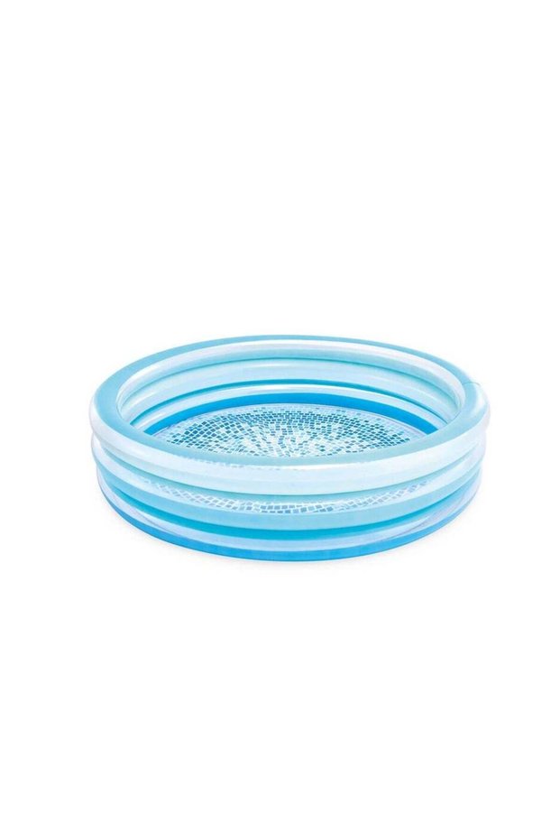 Intex Blue Bliss Splash Kiddie Pool – Inflatable Pool with Mosaic Tile Print Floor for Kids