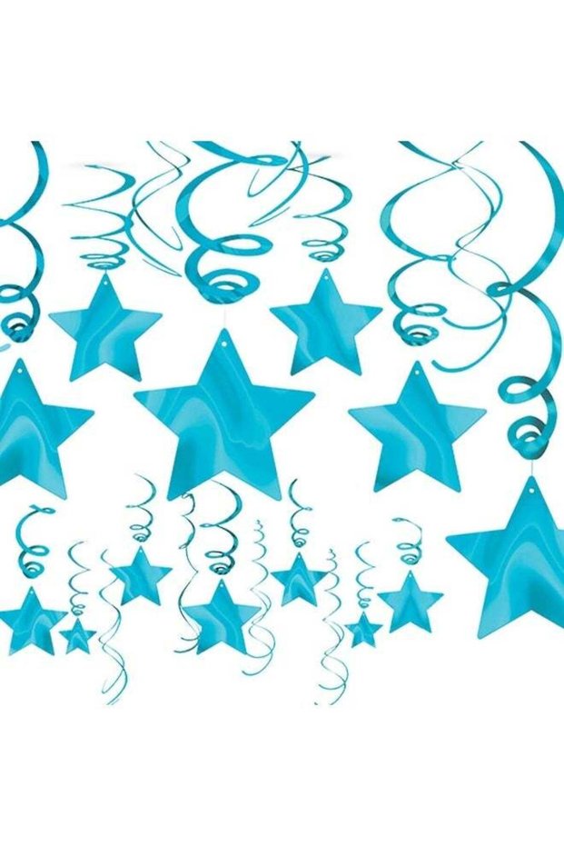 Caribbean Stars Swirl Decorations 30pcs