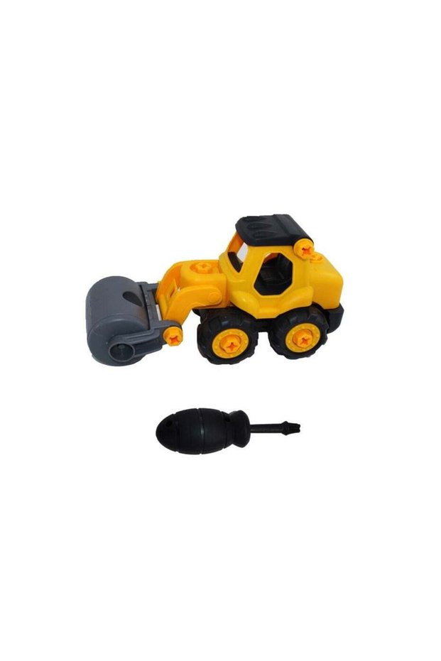 Plastic Road Construction Roller With Net Ages 3+ Build and Roll for Endless Construction Fun