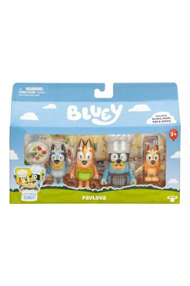Bluey Let’s Play Chef Series 13 Pavlova Figure Pack (6.35-7.6 cm, Pack of 4)