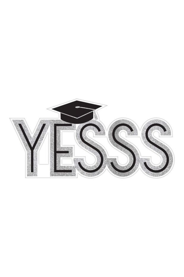 Yes Glitter Photo Prop