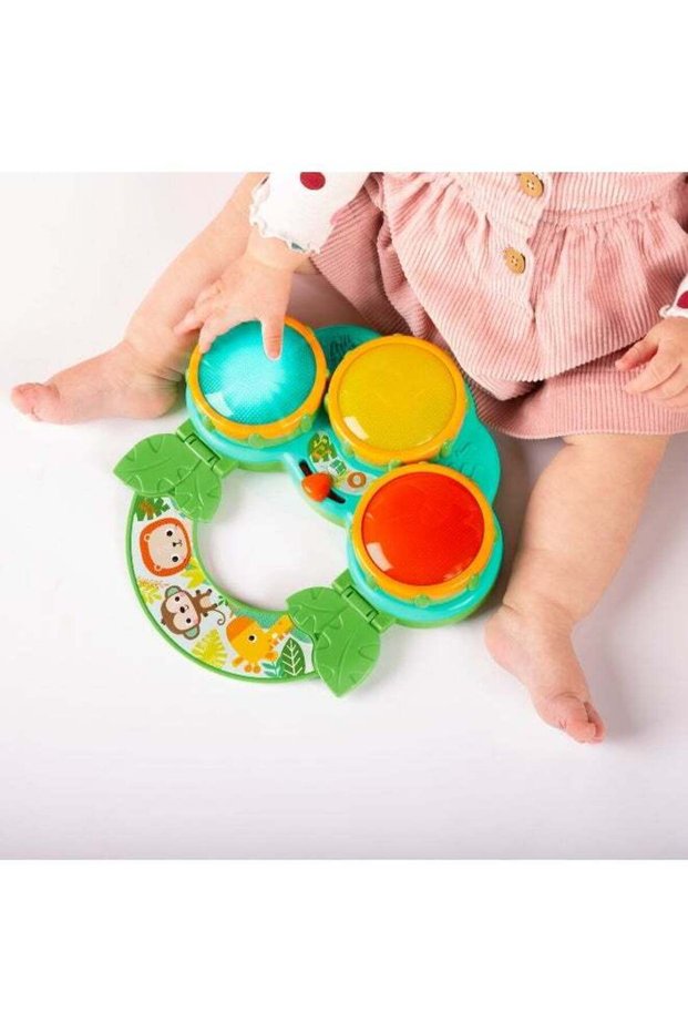 Bright Starts Safari Beats Musical Drum Toy (24 cm)