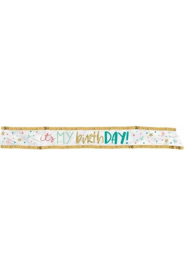 Happy Birthday Sash - 30" | Multicolor | 1 Pc