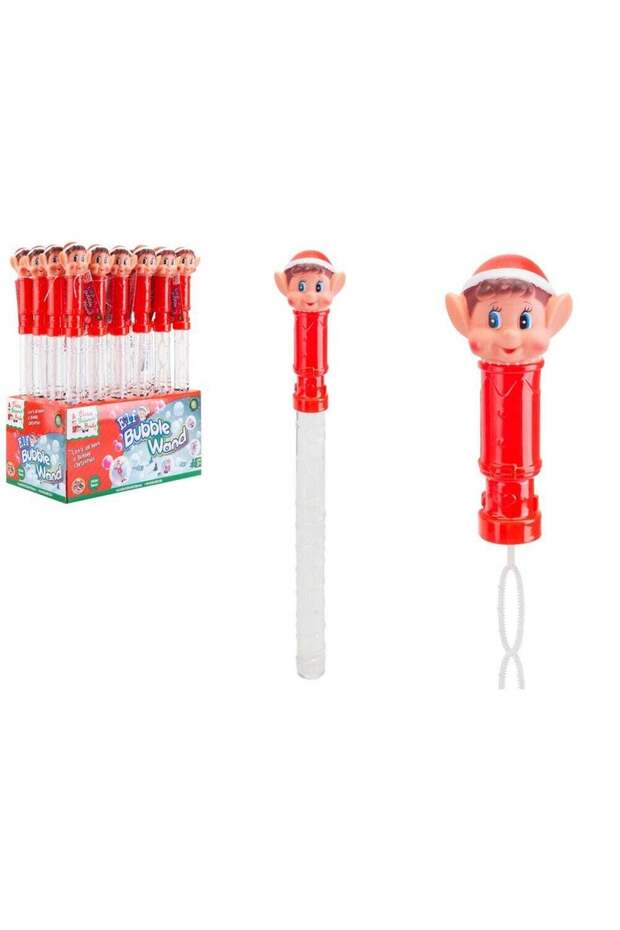 PMS Elf Bubble Wand 1 Piece – Festive Christmas Holiday Toy for Kids, Seasonal Fun, Party Entertain