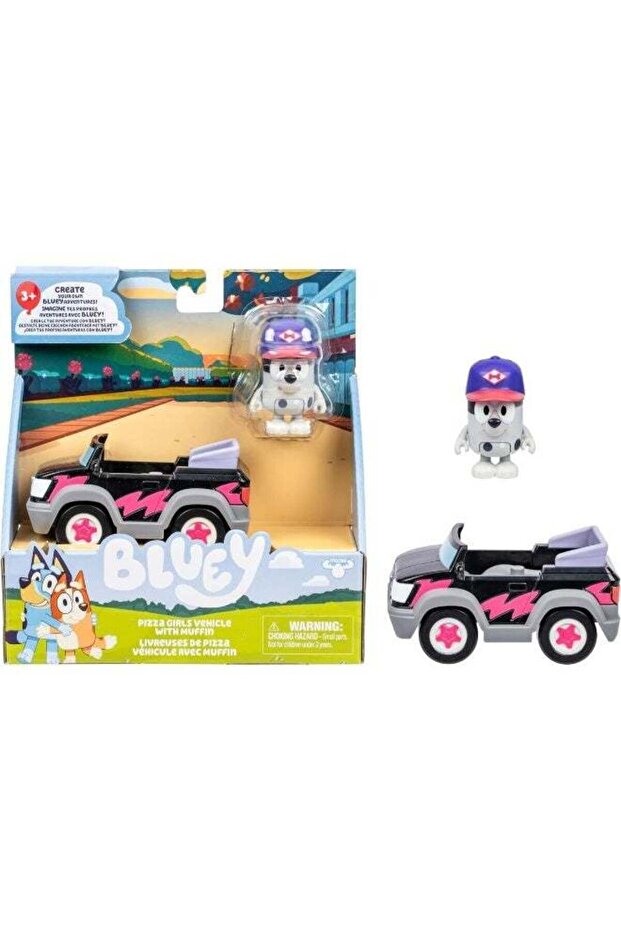 Pizza Girls Vehicle With Muffin Figure (6 Cm)