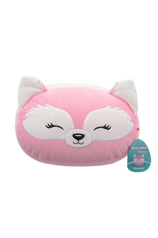Medium Plush 12 inch Rhiannon Pink Fox with Closed Eyes Stackables Officially Licensed Kellytoy Plu