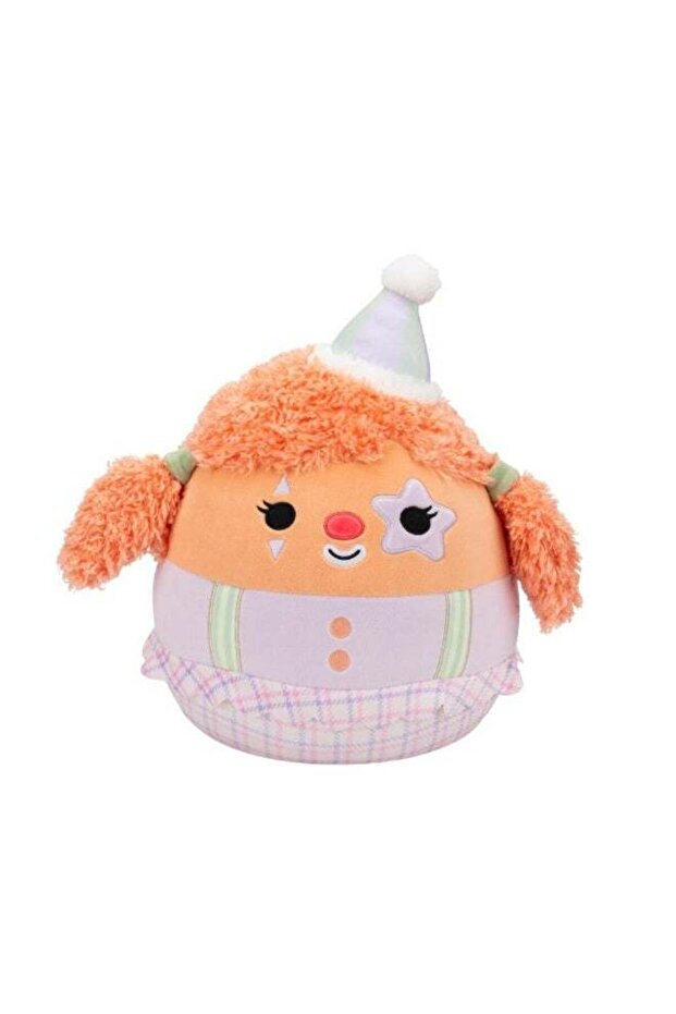 SQCR - Medium Plush (12" Squishmallows) (Salinas - Clown W/Pastel Orange Hair and Star Eye Patch)