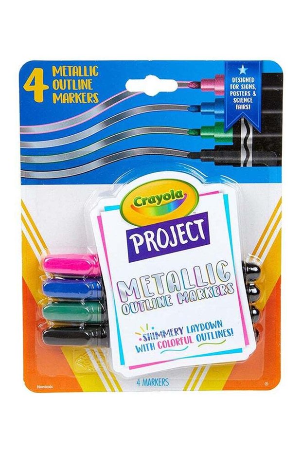 4-Piece Project Metallic Outline Markers ‎2.13 x 16.21 x 20.65cm