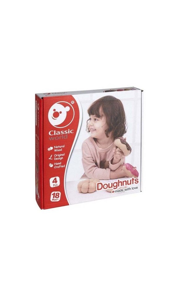 Classic World Doughnuts Set - Wooden Pretend Play Toy for Kids, Early Learning, Role-Playing, Food