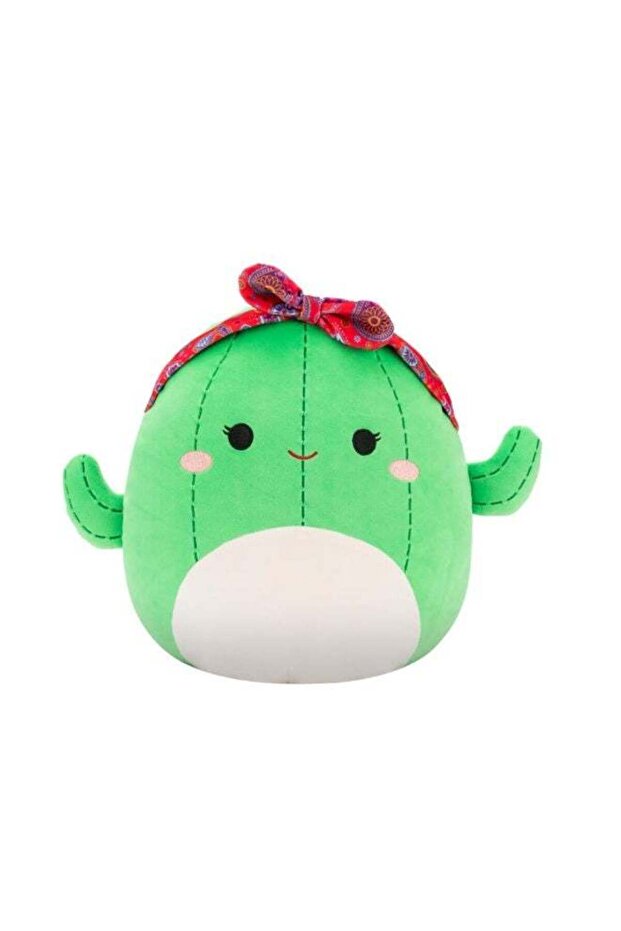 SQCR - Medium Plush (12" Squishmallows) (Maritza - Green Cactus W/Paisley Headband)