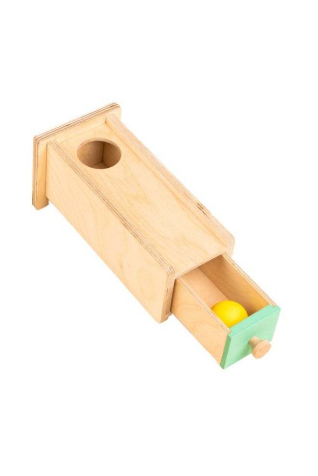 Montessori Object Permanence Box With Drawer Educational Toys For Early Development For Toddlers