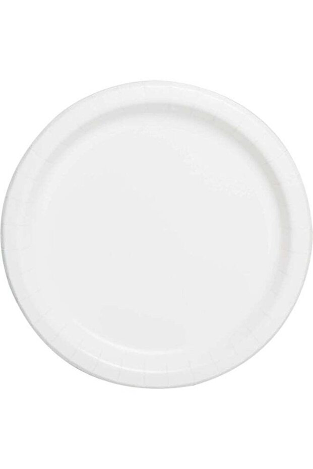 8 Bright White Plates 9''