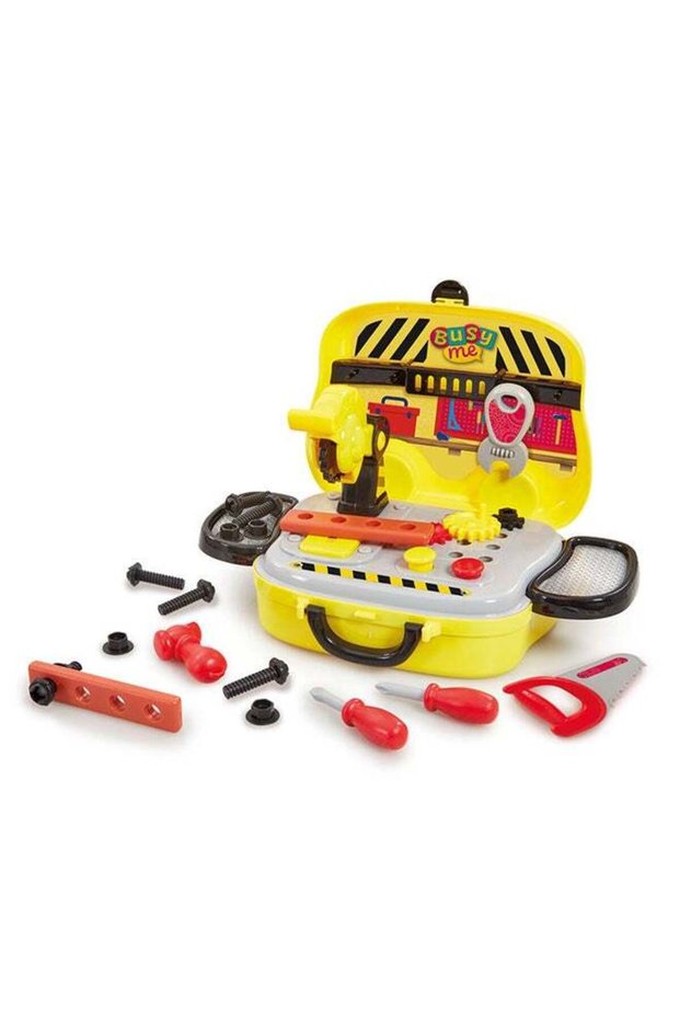 Busy Me Little Builders Tool Shop V2, Fix And Build!, Construction Tools, Workshop Playset, Interac