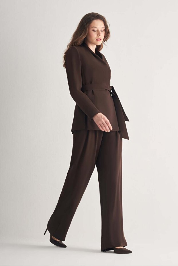 Bağlama Detaylı Ceket - 3