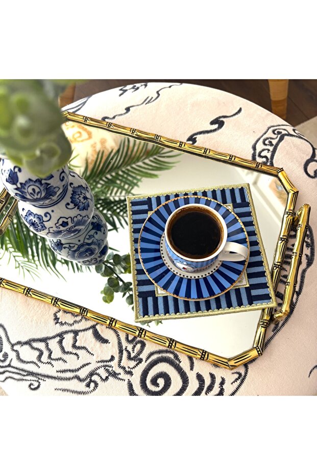 Candy Series Navy Blue Cocktail Napkin Set (2 Pieces)