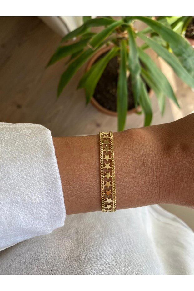 Special Series Xuping Star Figure Ribbon Cord Gold Bracelet