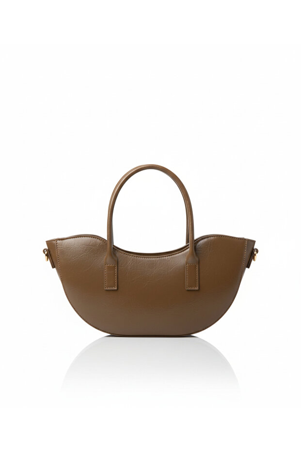 Montrea Oil Green Oval Cut Women's Shoulder and Hand Bag