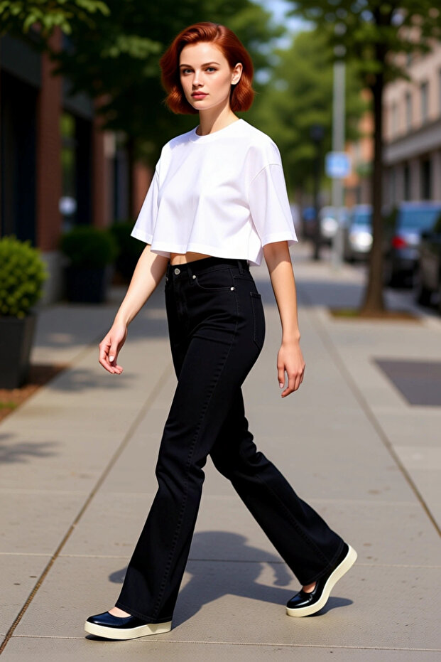 Women's High Waist Flare Jean Pants Functional for Daily Use Durable Quality Stylish