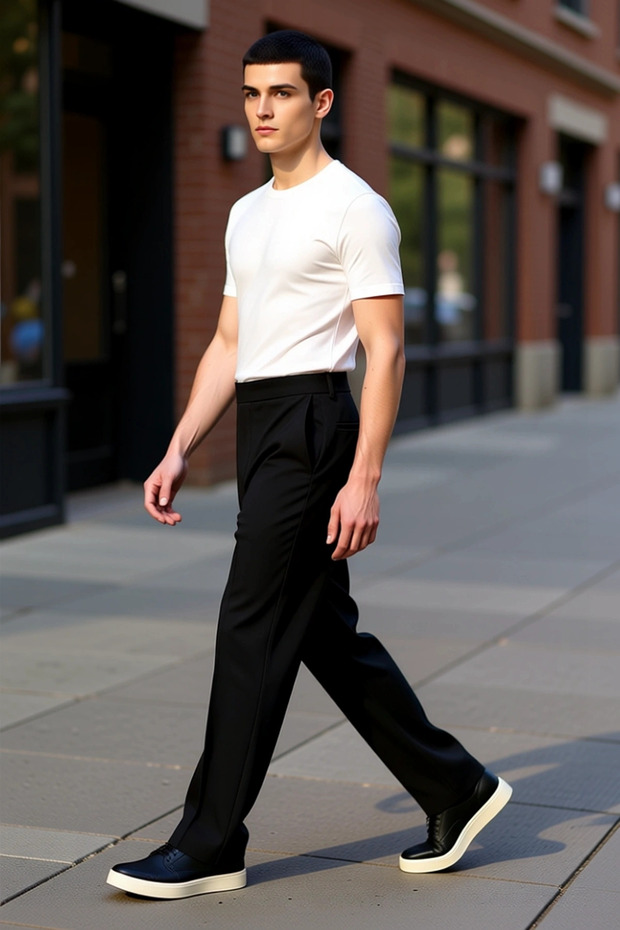 Men's Straight Cut Fabric Pants Functional Durable Quality Comfortable Aesthetic Premium Stylish