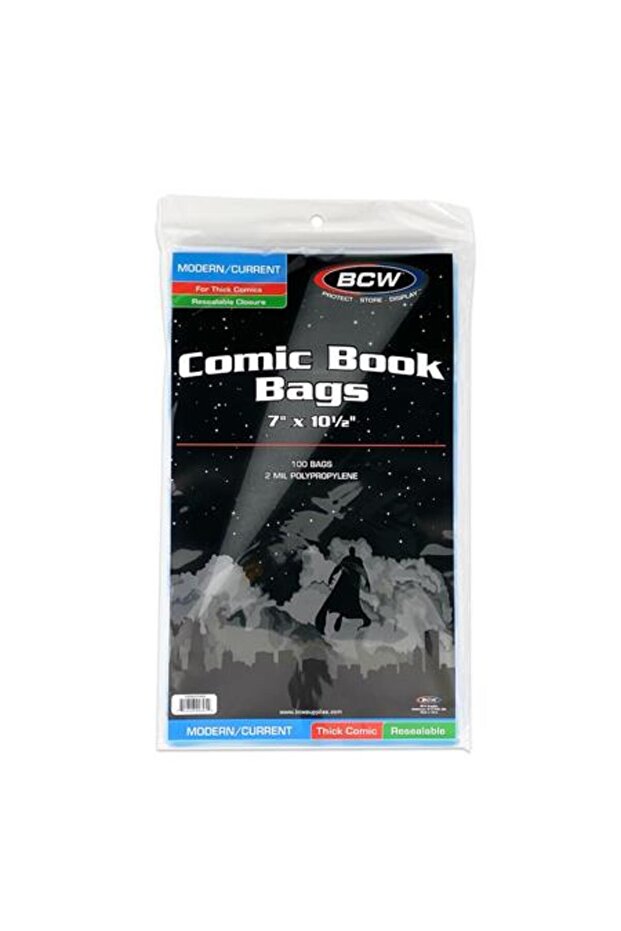 RESEALABLE CURRENT MODERN COMIC BAGS THICK (PACK OF 100)