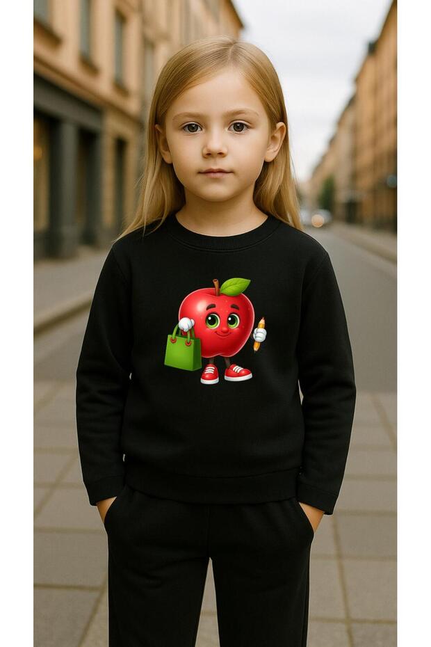 Children's Team Sweatshirt Elma Kalem Printed Girls Boys Crew Neck3 4-5-6-7-8-9-10-11-12Years