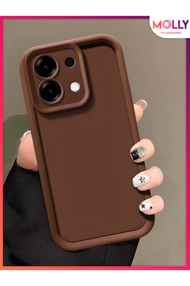 Fallow Brown Edges Thick Pan Silicone Case for Xiaomi Redmi 15C