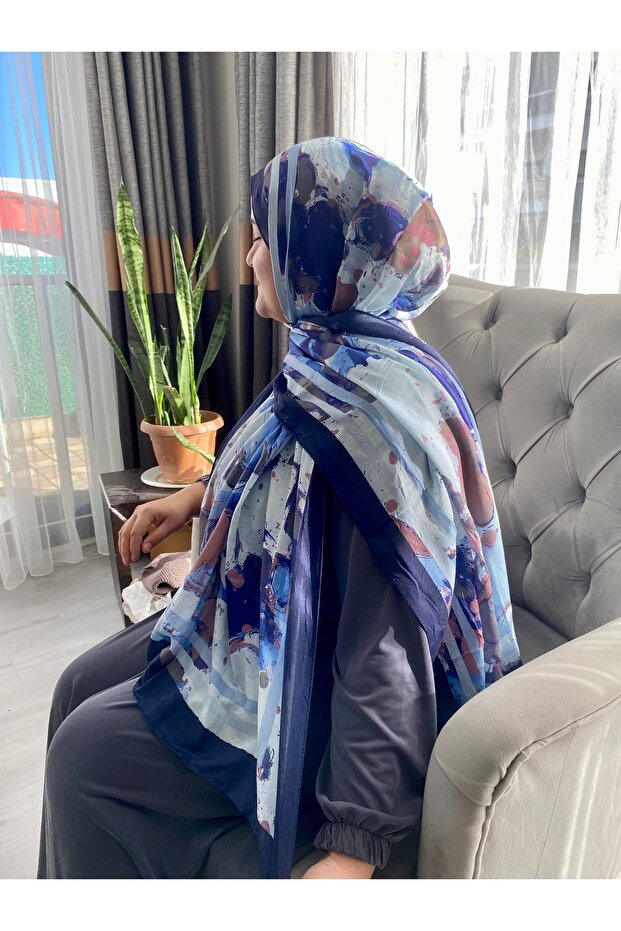 Desenli Bambu Şal - 1