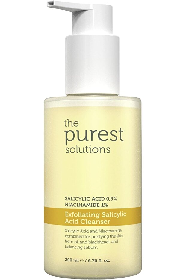 Exfoliating Face Cleanser 0.5% Salicylic Acid & 1% Niacinamide - Oily/Combination - Vegan - 200 ml