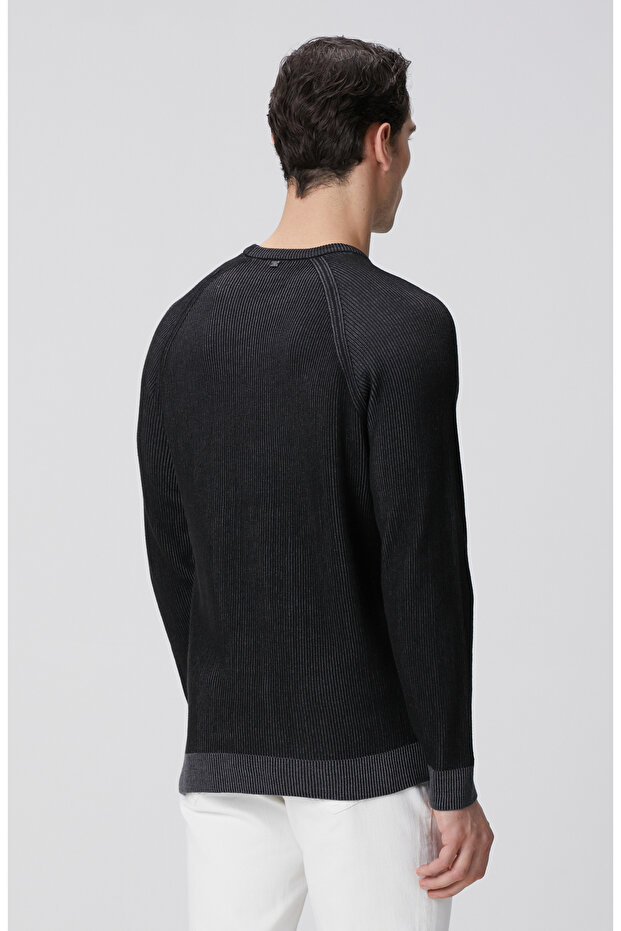 Siyah Fitilli Kazak - 5