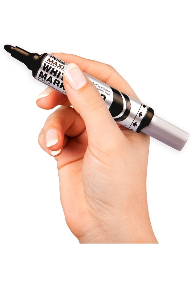 Maxiflo Chisel Tip White Board Marker, Red - 4