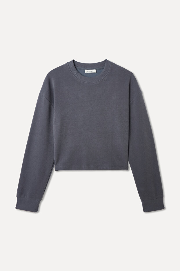 BİSİKLET YAKA SWEATSHIRT - 1