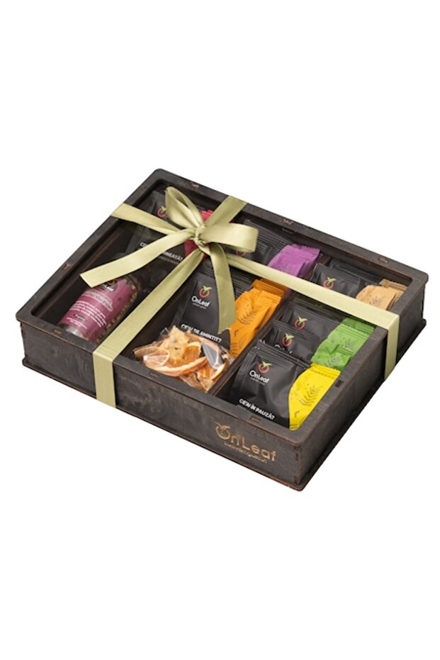 Set ceai premium OnLeaf cu 6+2 compartimente