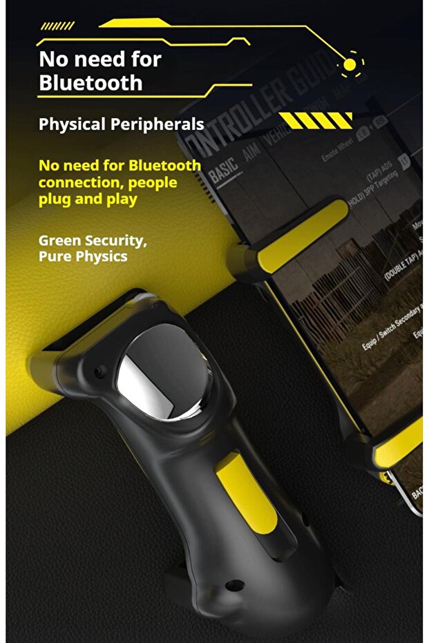 PUBG Game Controller Trigger with Rapid Fire, 6 Fingers Compatibility for iPad, Tablet and Android - 7